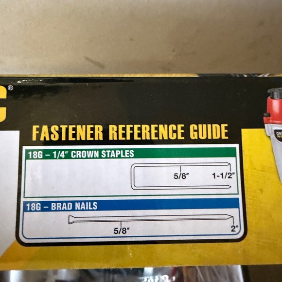 Red and Black 18 Gauge 2-in-1 Air Nailer/Stapler - Picture 6 of 6